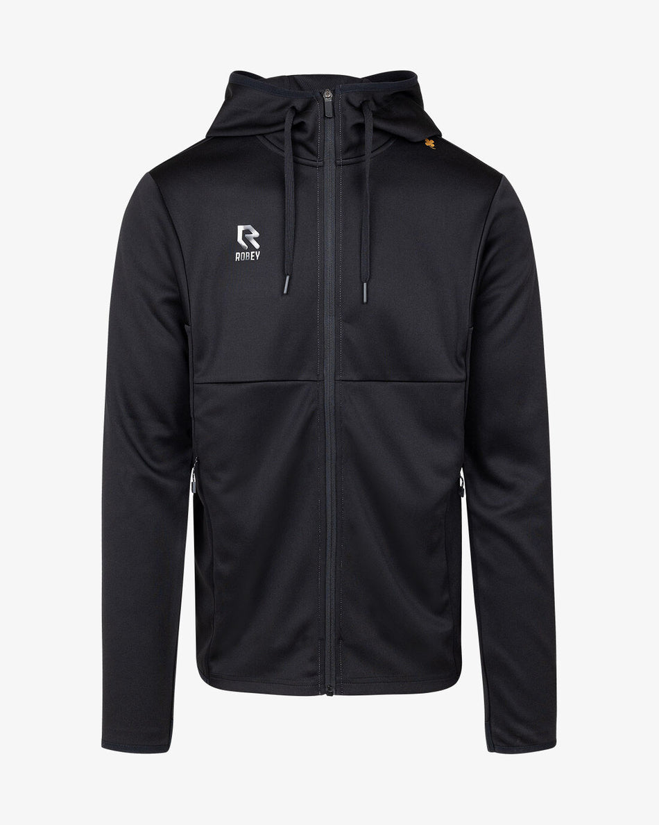 ROBEY - Off Pitch Scuba Full-Zip Hoodie - Black