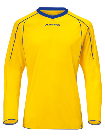 Masita Striker Ls T-Shirt Yellow/Royal Blue