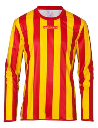 Masita Barça Striped Ls T-Shirt Red/Yellow