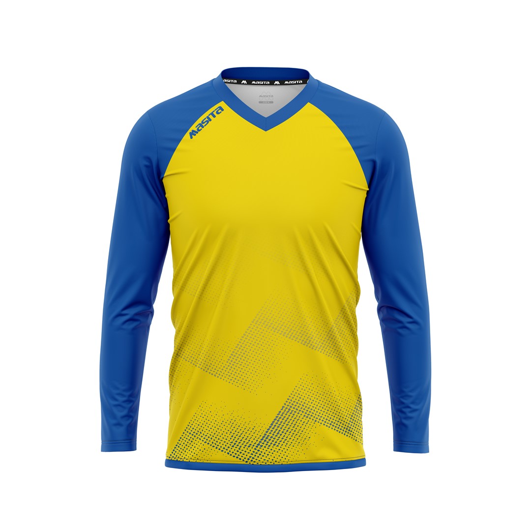 Masita Riva Ls T-Shirt Yellow/Royal Blue