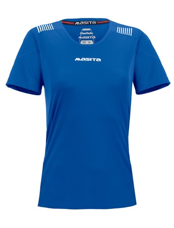 Masita Porto Ss T-Shirt Women Royal Blue/White