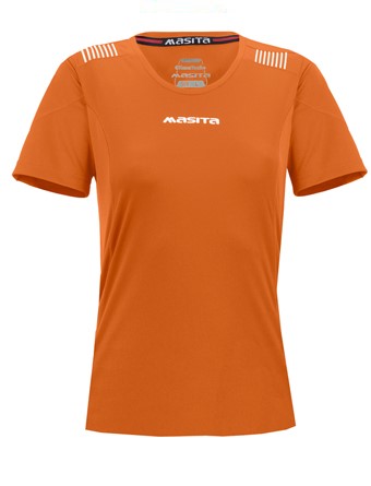 Masita Porto Ss T-Shirt Women Orange/White