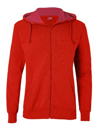 Masita Basic Zip Hoodie Women Red