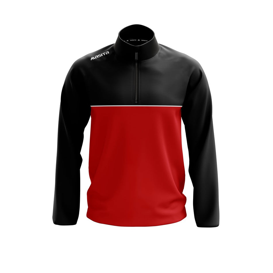 Masita League Zipsweater Black/Red