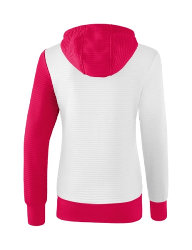 Erima 5-C trainingsjack met capuchon Dames - wit/love rose/peach