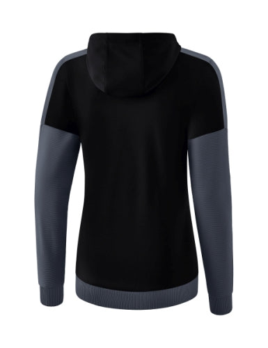 Erima Squad trainingsjack met capuchon Dames - zwart/slate grey