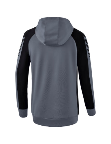 Erima Six Wings trainingsjack met capuchon Dames - slate grey/zwart