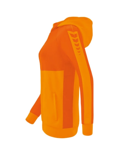 Erima Six Wings trainingsjack met capuchon Dames - new orange/oranje