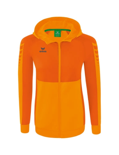 Erima Six Wings trainingsjack met capuchon Dames - new orange/oranje