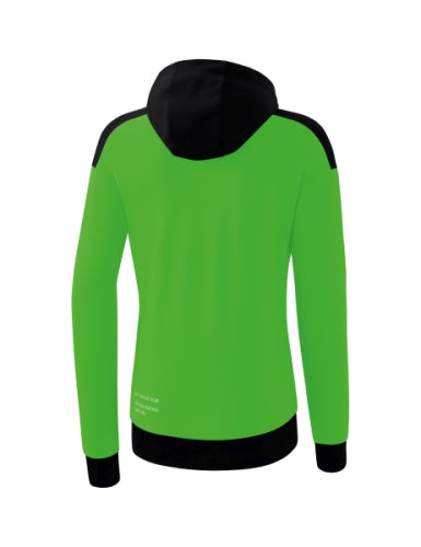 Erima CHANGE by erima trainingsjack met capuchon Dames - green/zwart/wit