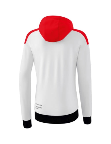 Erima CHANGE by erima trainingsjack met capuchon Dames - wit/rood/zwart