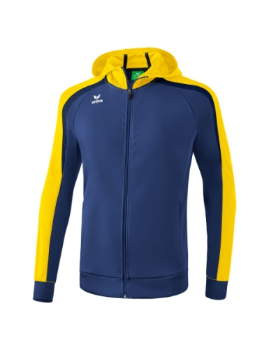 Erima Liga 2.0 trainingsjack met capuchon - new navy/geel/donker navy