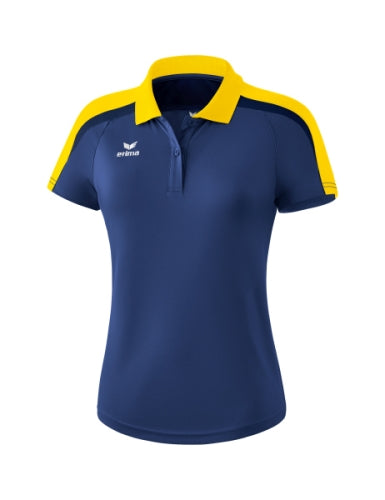 Erima Liga 2.0 polo Dames - new navy/geel/donker navy