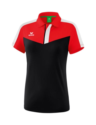 Erima Squad polo Dames - rood/zwart/wit