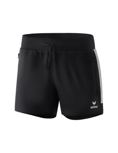 Erima Squad worker short Dames - zwart/silver grey