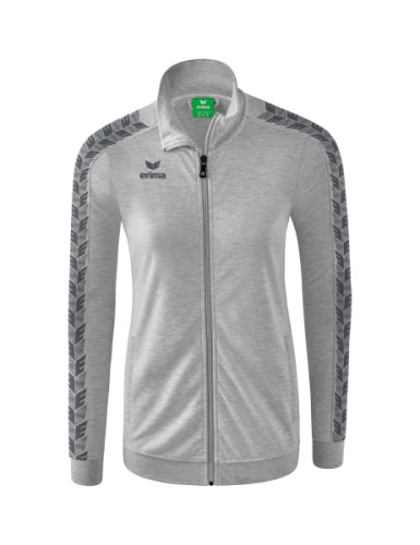 Erima Essential Team Tracktop jack Dames - licht grey melange/slate grey