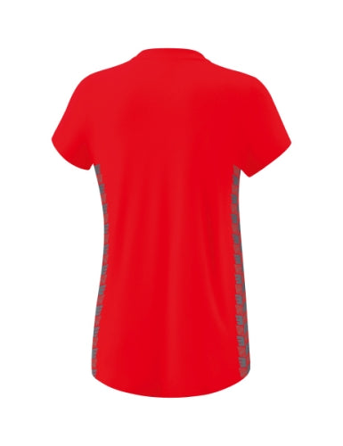 Erima Essential Team T-shirt Dames - rood/slate grey