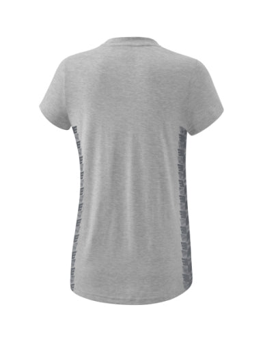 Erima Essential Team T-shirt Dames - licht grey melange/slate grey