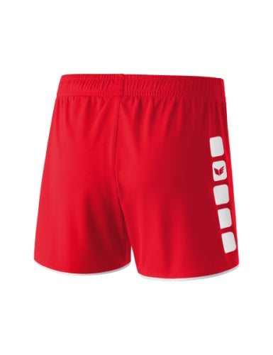 Erima CLASSIC 5-C short Dames - rood/wit