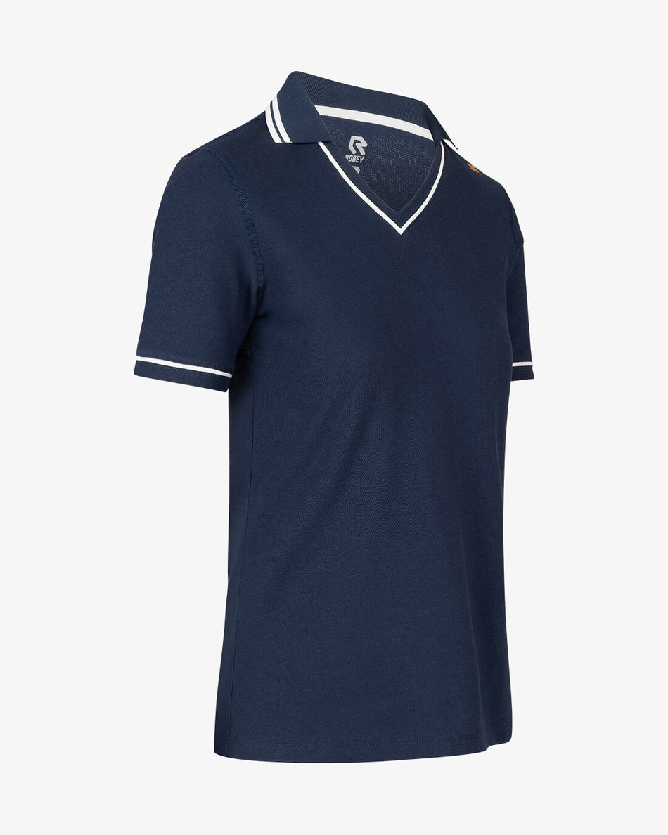 Tennis Court V-Neck Polo